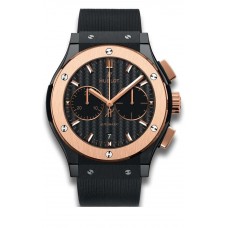 Réplique Hublot Classic Fusion Black Chronographe Ceramic King Gold 521.CO.1781.RX