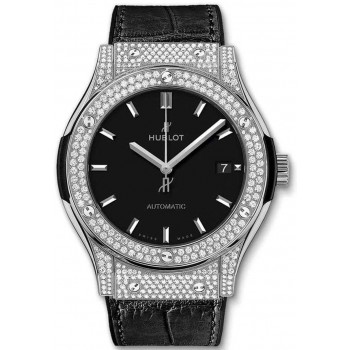 Réplique Hublot Classic Fusion Pavé Titane 42mm 542.NX.1171.LR.1704