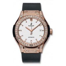 Réplique Hublot Classic Fusion King Gold Pavé Opalin 582.OX.2610.RX.1704