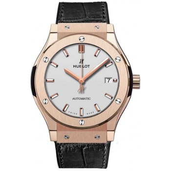 Réplique Hublot Classic Fusion Roi d'or Opalin 42mm sur Bracelet 542.OX.2611.LR