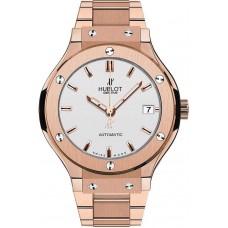 Réplique Hublot Classic Fusion King Gold Opalin 38mm sur Bracelet 568.OX.2610.OX