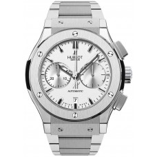 Réplique Hublot Classic Fusion Chronographe Opalin Titane sur Bracelet 520.NX.2610.NX