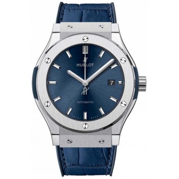 Réplique Hublot Classic Fusion Titane Bleu 42mm 542.NX.7170.LR