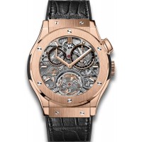 Réplique Hublot Classic Fusion Tourbillon Squelette Roi Or 506.OX.0180.LR