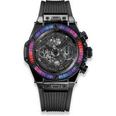 Réplique Hublot Big Bang Unico All Black Sapphire Galaxy 411.JB.4901.RT.4098