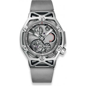 Réplique Hublot Techframe Ferrari Tourbillon Chronographe Saphir Or Blanc 408.JW.0123.RX