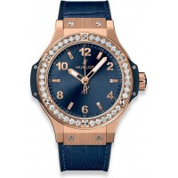 Réplique Hublot Big Bang Or Diamants Bleus Moyeulot 38mm 361.PX.7180.LR.1204