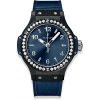 Réplique Hublot Big Bang Céramique Diamants Bleus 38mm 361.CM.7170.LR.1204