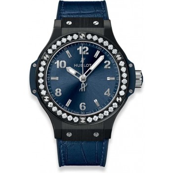 Réplique Hublot Big Bang Céramique Diamants Bleus 38mm 361.CM.7170.LR.1204