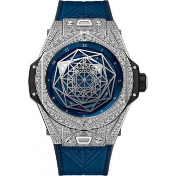 Réplique Hublot Big Bang Sang Bleu Pavé Titane 45mm 415.NX.7179.VR.1704.MXM18