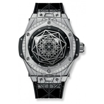 Réplique Hublot Big Bang One Click a chanté des diamants en acier bleu 465.SS.1117.VR.1204.MXM17