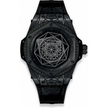 Réplique Hublot Big Bang Sang Bleu All Black Diamonds 39mm 465.CS.1114.VR.1200.MXM18