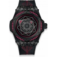 Réplique Hublot Big Bang Sang Bleu Tout Noir Rouge 39mm 465.CS.1119.VR.1202.MXM18