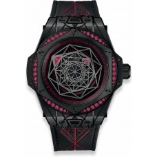 Réplique Hublot Big Bang Sang Bleu Tout Noir Rouge 39mm 465.CS.1119.VR.1202.MXM18