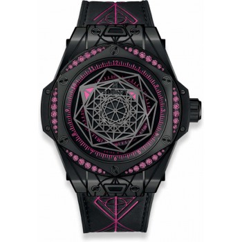 Réplique Hublot Big Bang Sang Bleu Tout Noir Rose 39mm 465.CS.1119.VR.1233.MXM18