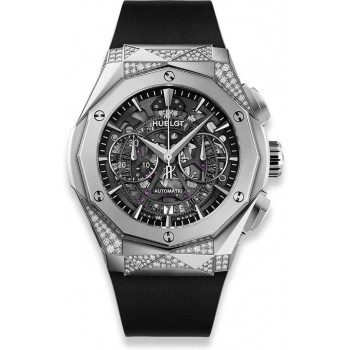 Réplique Hublot Classic Fusion Aerofusion Chronographe Orlinski Titanium Alternative Pave 525.NX.0170.RX.1804.ORL18