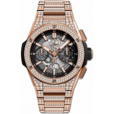 Réplique Hublot Big Bang Rose 'King' Or Pavé Diamants Intégral Bracelet 42mm 451.OX.1180.OX.3704