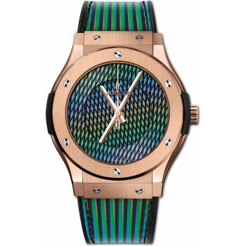 Réplique Hublot Classic Fusion Cruz Diez King Or 45mm 511.OX.8900.VR.CZD19