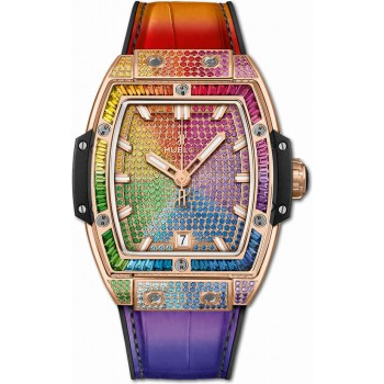 Réplique Hublot Spirit of Big Bang King Or Arc-en-ciel 665.OX.9910.LR.0999