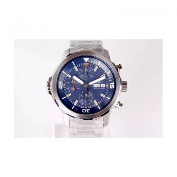 Réplique IWC Aquatimer IW376802 Chronographe En Acier Inoxydable Cadran Bleu