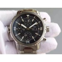 Réplique IWC Aquatimer IW376803 Chronographe Cadran Noir Acier Inoxydable