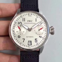 Réplique IWC Big Pilot Bund Bundle IW500432 Deutschen Fussball Argent Cadran Argent