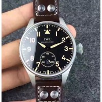 Réplique IWC Big Pilot Heritage IW510301 Cadran Noir En Acier Inoxydable