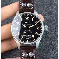 Réplique IWC Big Pilot Heritage IW510301 Cadran Noir En Acier Inoxydable