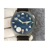 Réplique IWC Big Pilot IW5009 en acier inoxydable cadran bleu sablé en acier inoxydable cadran anthracite sablé