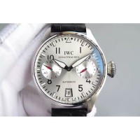 Réplique IWC Big Pilot IW500910 Cadran Blanc en acier inoxydable avec réserve de marche