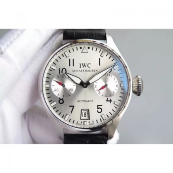 Réplique IWC Big Pilot IW500910 Cadran Blanc en acier inoxydable avec réserve de marche