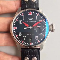 Réplique IWC Grand Pilote Muhammad Ali IW500433 2017 En Acier Inoxydable Cadran Rouge Noir