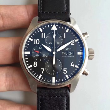 Réplique Pilote IWC Chronographe Edition Le Petit Prince IW377714 Cadran Noir