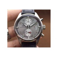 Réplique IWC Pilot IW387808 Chronographe Cadran Gris En Acier Inoxydable