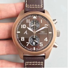 Réplique IWC Pilot Last Flight de Replica IW388005 Cadran Brun en Céramique Marron