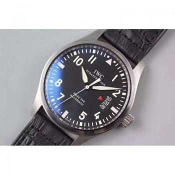 Réplique IWC Pilot Mark XVII Fliegeruhr IW326501 Cadran Noir En Acier Inoxydable