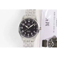 Réplique IWC Pilot Mark XVIII IW327002 Cadran Noir En Acier Inoxydable