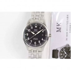 Réplique IWC Pilot Mark XVIII IW327002 Cadran Noir En Acier Inoxydable