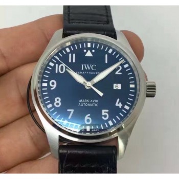 Réplique IWC Pilot Marque XVIII Le Petit Prince IW327004 2017 En Acier Inoxydable Cadran Bleu