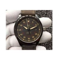 Réplique IWC Pilot Mark XVIII Gun Top Miramar IW324702 Ceramic Anthracite Dial