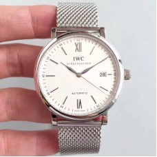 Réplique IWC Portofino Automatico IW356505 Cadran Blanc En Acier Inoxydable