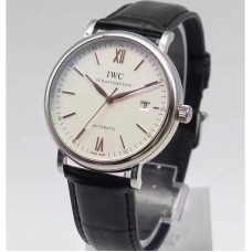 Réplique IWC Portofino Automatico IW356517 en acier inoxydable cadran en or blanc