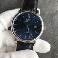 Réplique IWC Portofino Boutique Edition IW356512 Cadran Bleu en Acier Inoxydable