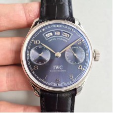 Réplique IWC Portugieser IW503502 en acier inoxydable avec cadran bleu