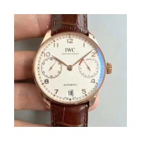 Réplique IWC Portugieser IW500701 Cadran Blanc En Or Rose