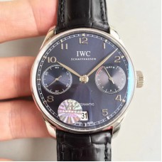 Réplique IWC Portugieser IW500703 Cadran Noir En Acier Inoxydable