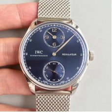 Réplique IWC Portugieser Regulateur IW544401 Cadran Bleu En Acier Inoxydable