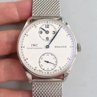 Réplique IWC Portugieser Regulateur IW544401 Cadran Blanc En Acier Inoxydable