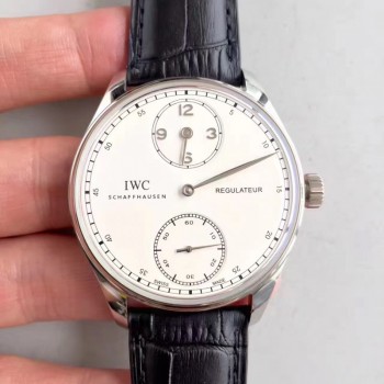 Réplique IWC Portugieser Regulateur IW544401 Cadran Blanc En Acier Inoxydable