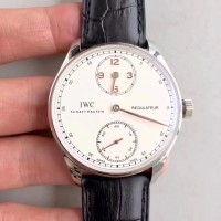 Réplique IWC Portugieser Regulateur IW544401 Cadran En Acier Or Blanc